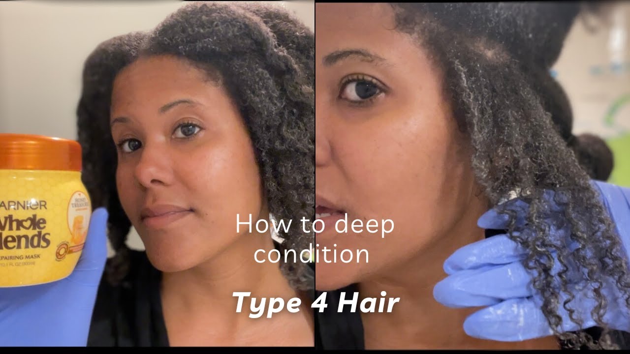 How I deep condition my type 4 hair naturalhair YouTube