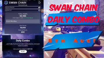 SWAN CHAIN COMBO FOR 8 AUGUST (DAILY COMBO)