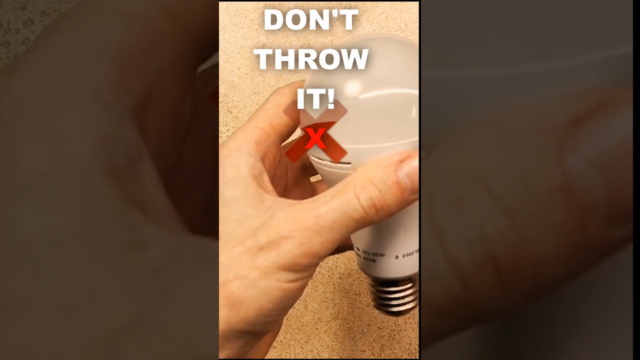 Перегоревшая лампочка? — Не выбрасывайте её! (Секретное решение) 