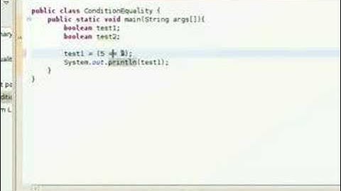 Java Video Tutorial 9: Conditional Operators (Pt 1 of 2)