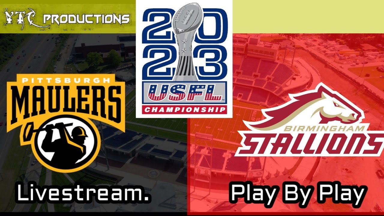 Birmingham Stallions Vs Pittsburgh Maulers USFL Championship 2023 Livestream 