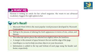 Celebrity Mec-Doit Computer Class 5 Chapter - 3 Advance Features of MS Word Net Worth
