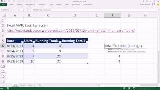 Excel Magic Trick 1041 Expandable Range In An Excel Table For Running Total Zack Barresse's Trick