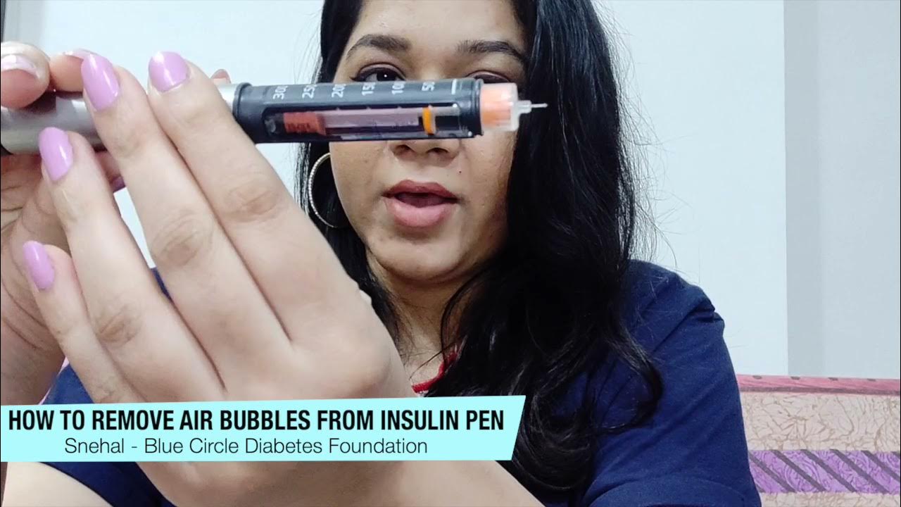How to remove air bubbles from an insulin pen I Diabetes Tutorials