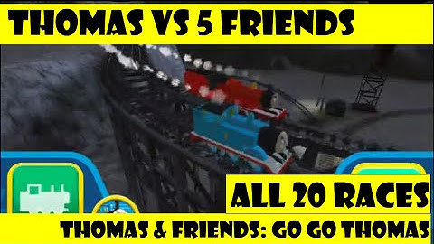 Thomas Races all 5 Friends - Head to Head - Thomas Tank Engine & Friends: Go Go Thomas Game