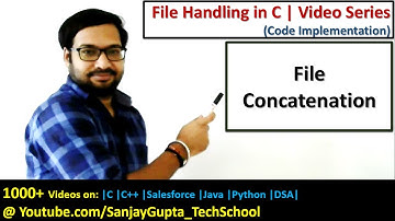 File concatenation using file handling in c programming | by Sanjay Gupta