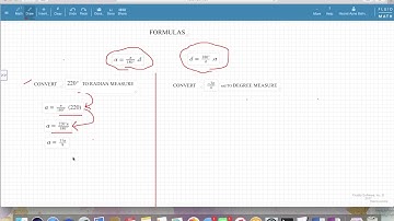 Pre-Calculus Lesson: How to convert a degree measure to radian measure and vice versa