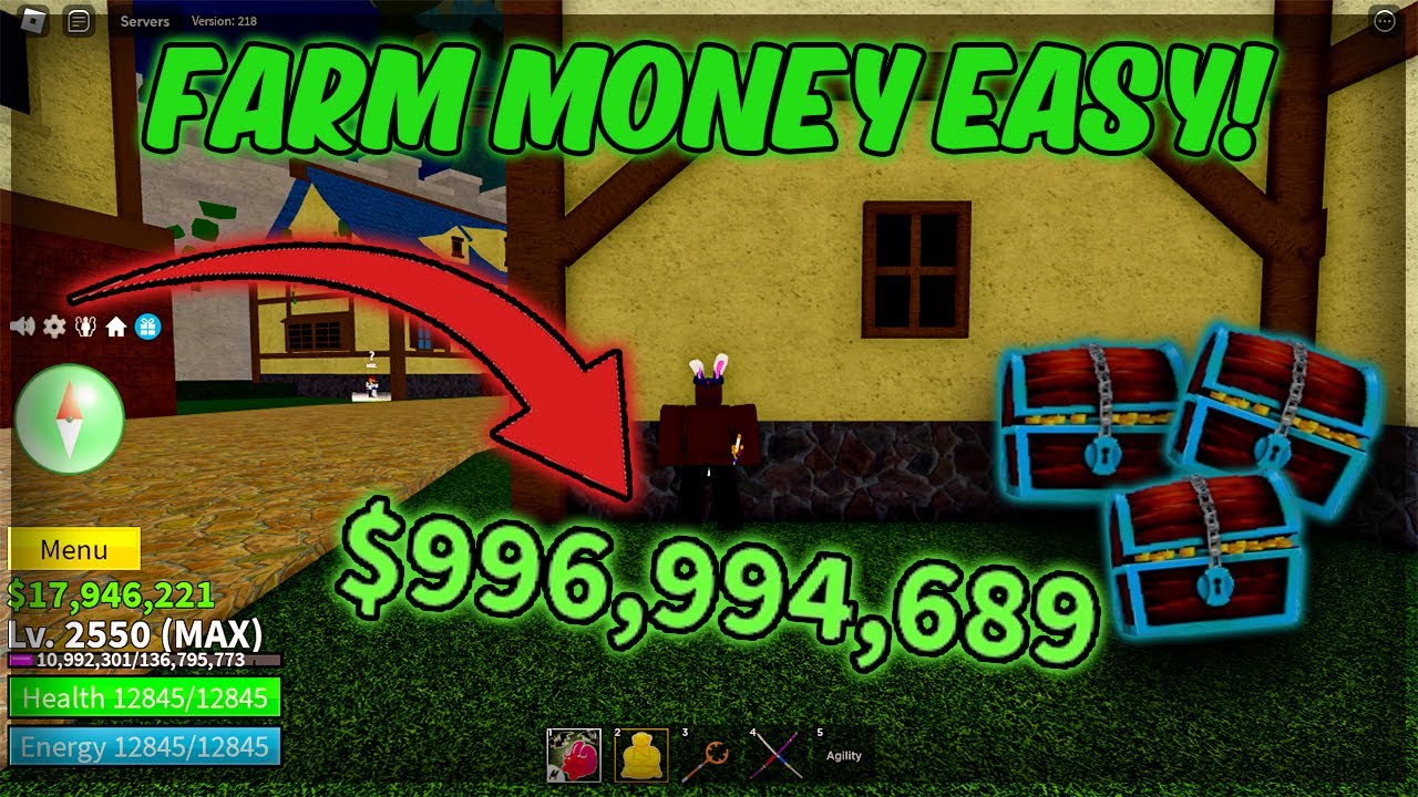 How to Farm Lots of Money in SEA 1 by Blox Fruits 