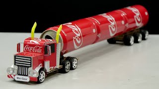 Make a toy truck with Coca Cola cans Cars at Home - DIY