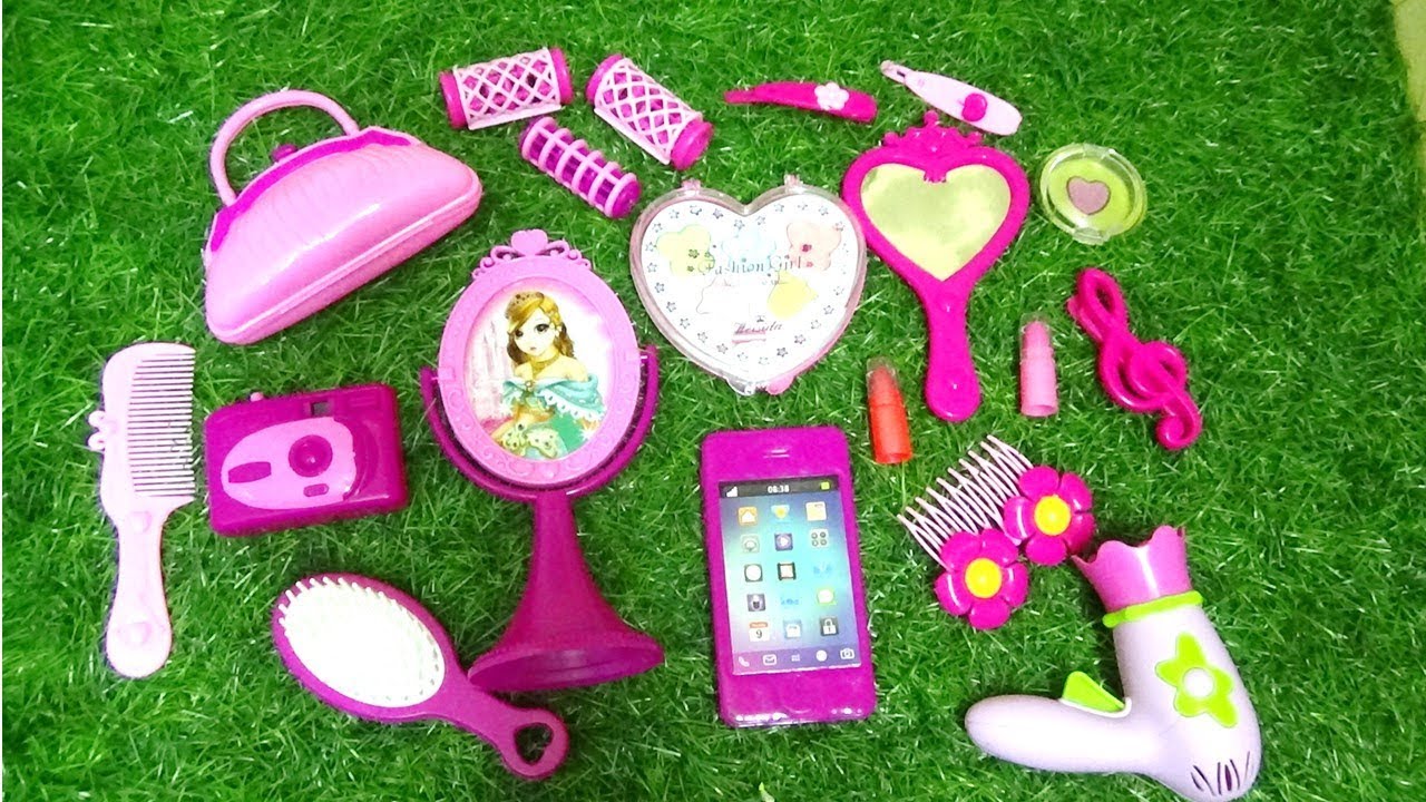 MINI BEAUTY MAKEUP AND HAIR STYLE TOYS WITH MINI CAMERA AND PHONE TOYS