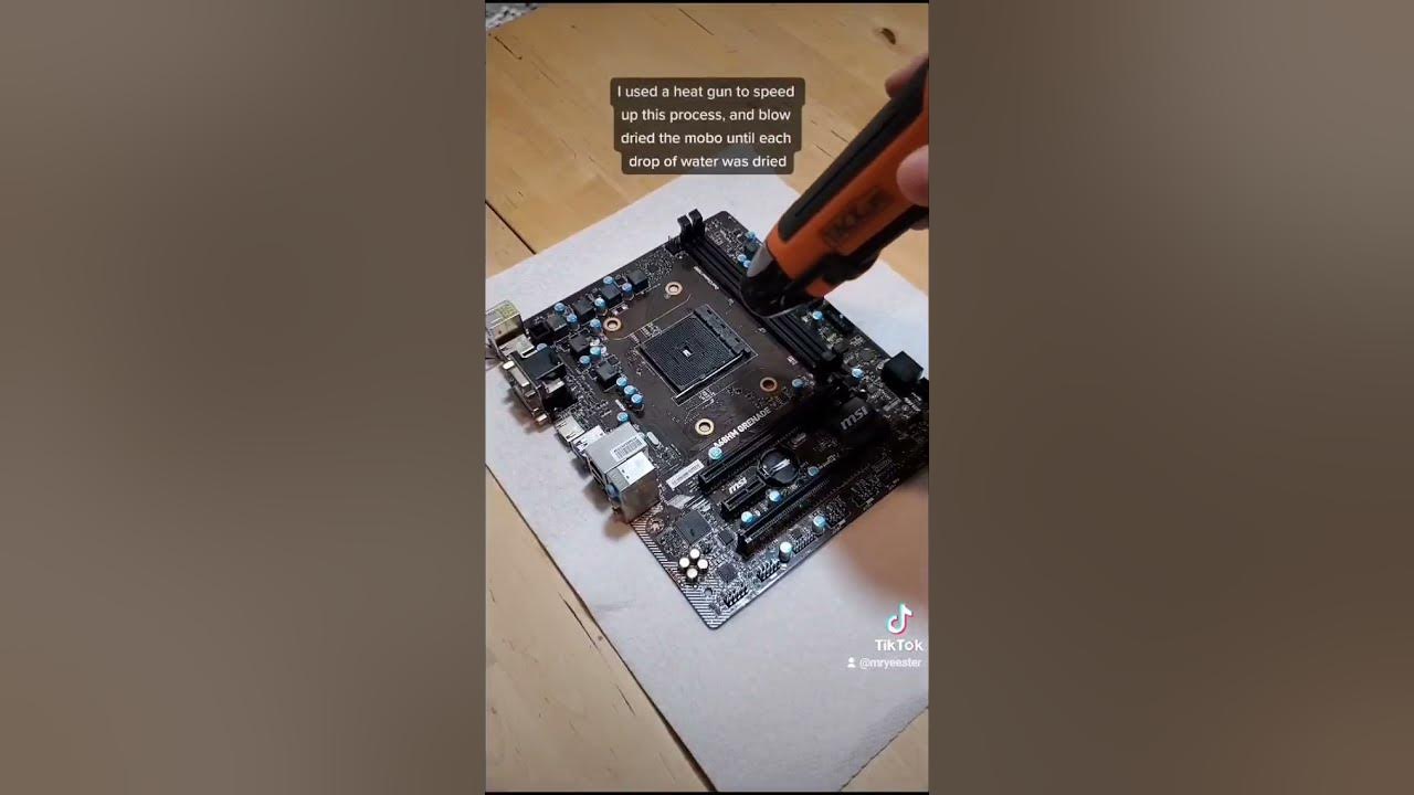 Washing The Motherboard in the Dishwasher!! YouTube