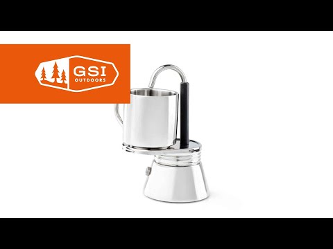 GSI Outdoors | Mini Espresso 1 Cup - Lightweight Portable Stovetop Espresso