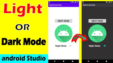 how to create dark/night mode app in android studio