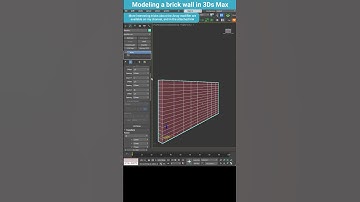 How to Quickly Build a Brick Wall in 3ds Max with the Array Modifier #shorts  #3dsmax #array