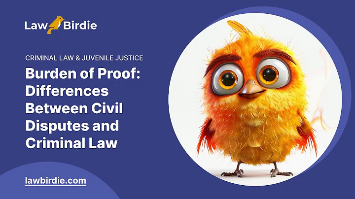 Burden of Proof: Differences Between Civil Disputes and Criminal Law - Essay Example