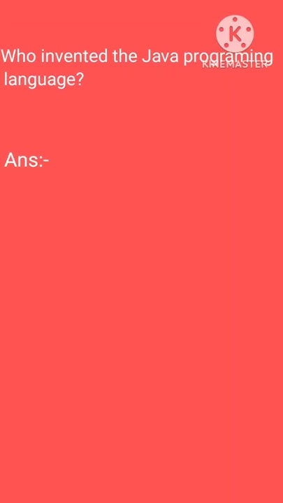 who invented the Java programming language - YouTube