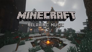 Relaxing Minecraft music with gentle rain and snow