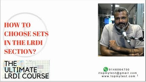 How To Select LRDI (DILR) Sets