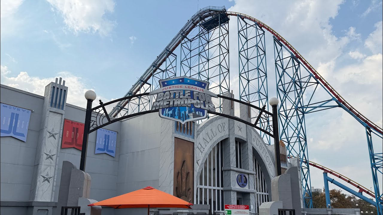 Justice League Battle For Metropolis | Six Flags Mexico | POV | Video Games