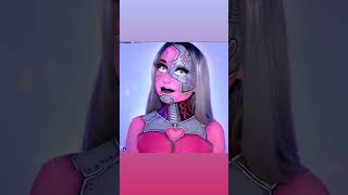 Heart Robot Girl Makeup