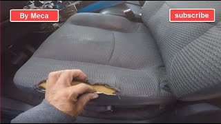 How to fix a torn car seat and repair the foam