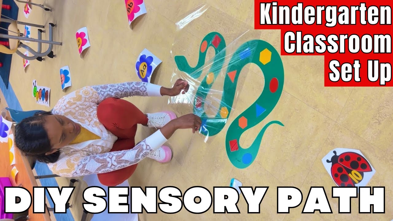 DIY Sensory Floor Path, Kindergarten Classroom Set Up - Cricut