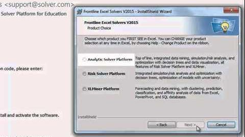 How to activate your Education License of Analytic Solver Platform