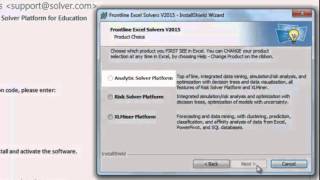 How to activate your Education License of Analytic Solver Platform