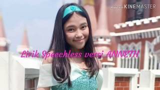 Speechless (Naomi Scott) lirik -  Anneth cover