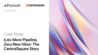6.6x More Pipeline, Zero New Hires: The CentralSquare Story