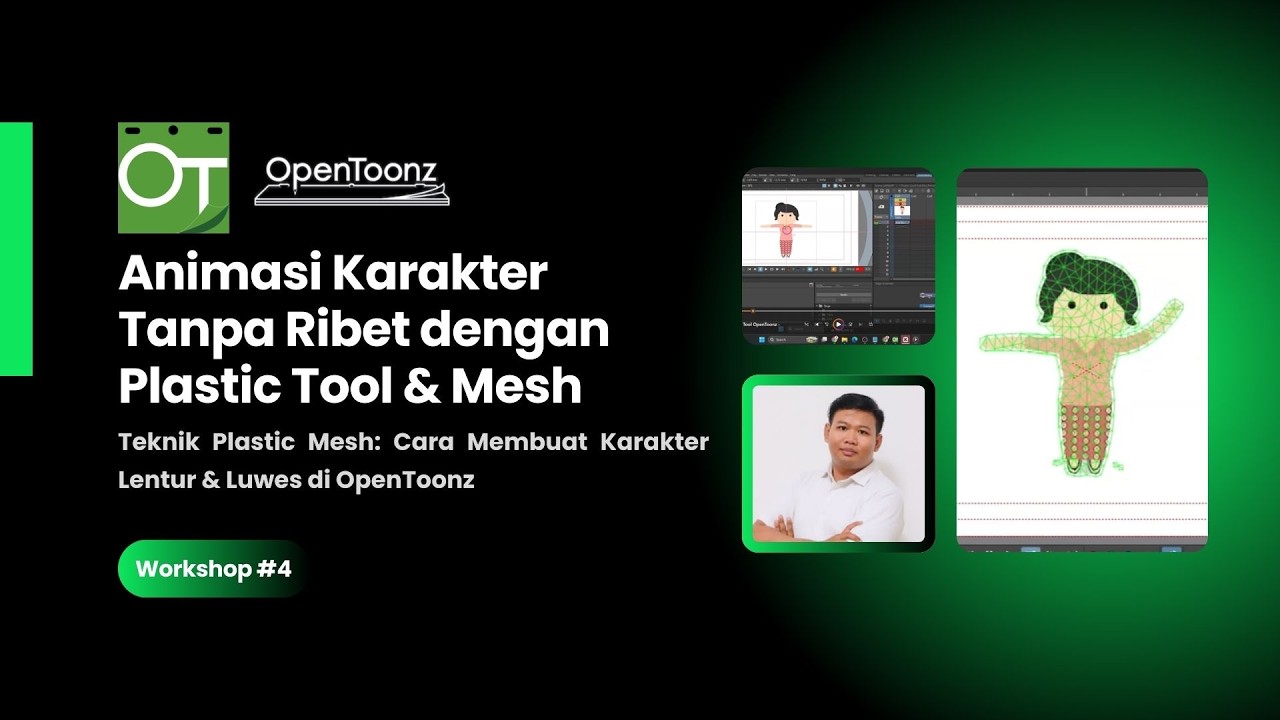 Workshop 4: Tutorial Plastic Tool OpenToonz - Rahasia Gerakan Karakter ...