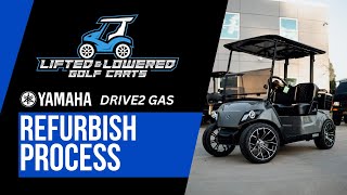 Inside Our Yamaha Drive2 Gas Refurbishment Process - Lifted & Lowered Golf Carts