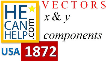 1872 {HECANHELP.COM} Vector Components Math Physics Magnitude Direction Angle tan inverse
