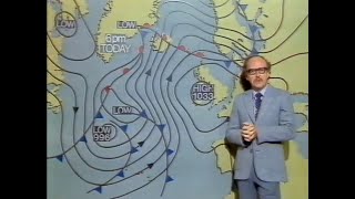 Weather Forecast with Michael Fish Wednesday 26th August 1981 BBC1