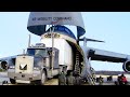 Loading Full Giant Truck Inside the US Biggest Aircraft