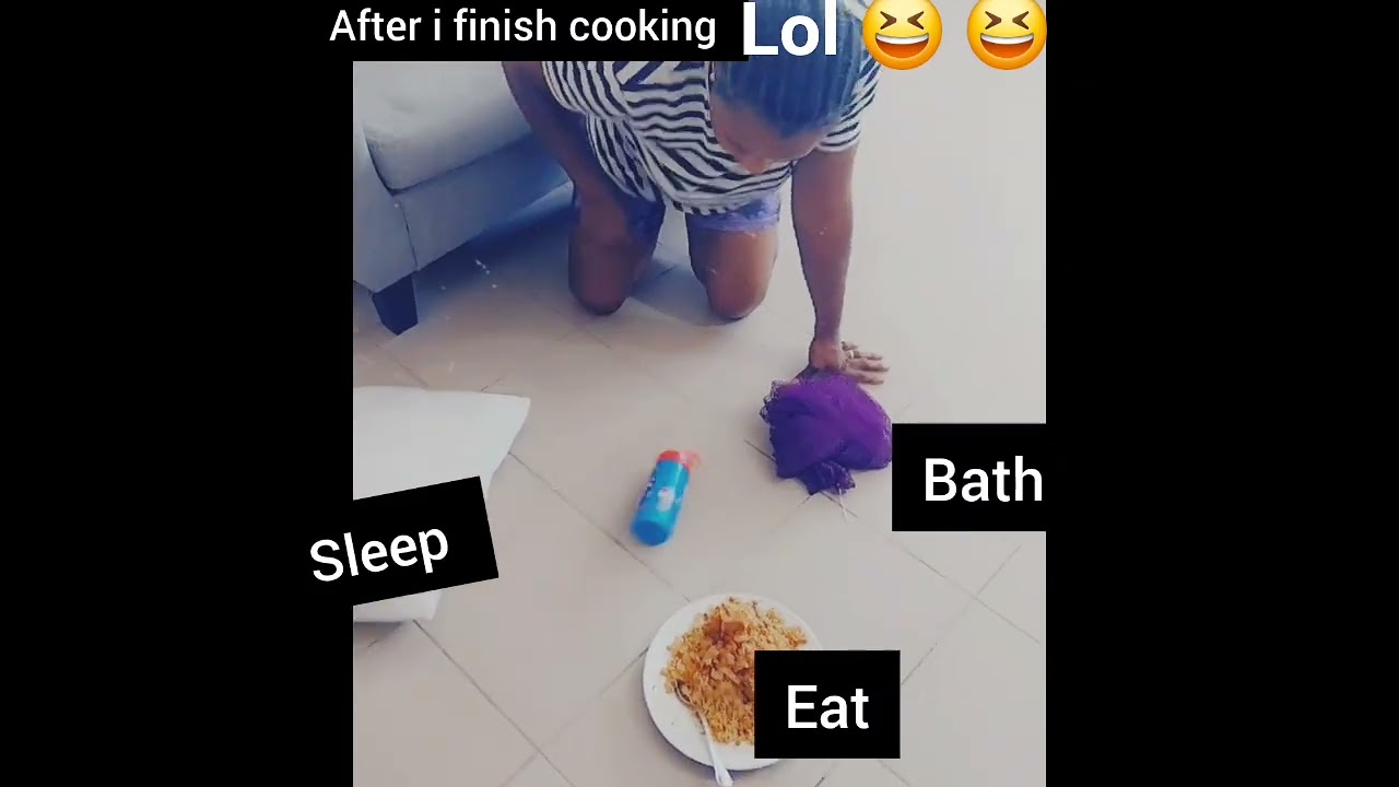 After I finish cooking you say make I go sleep non be juju be that 😆 🤣