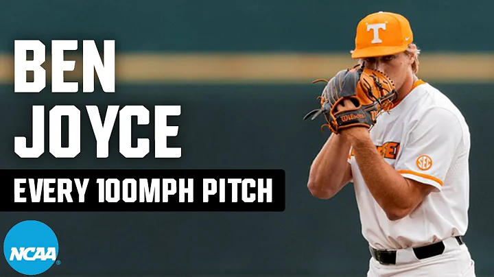 All 43 100+ mph pitches from Ben Joyce in the NCAA...