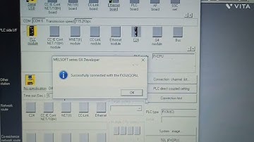 Mitshubishi plc backup by Gx developer by serial communication.