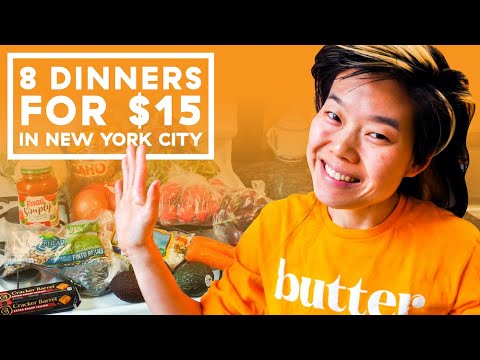 I Made 8 Dinners For Two People On A $15 Budget (In NYC!)
