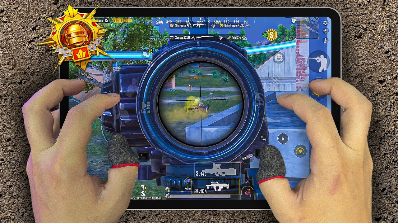 iPad Pro M2🔥 HANDCAM 120 FPS | 6 Finger Claw + Gyroscope | PUBG Mobile ...