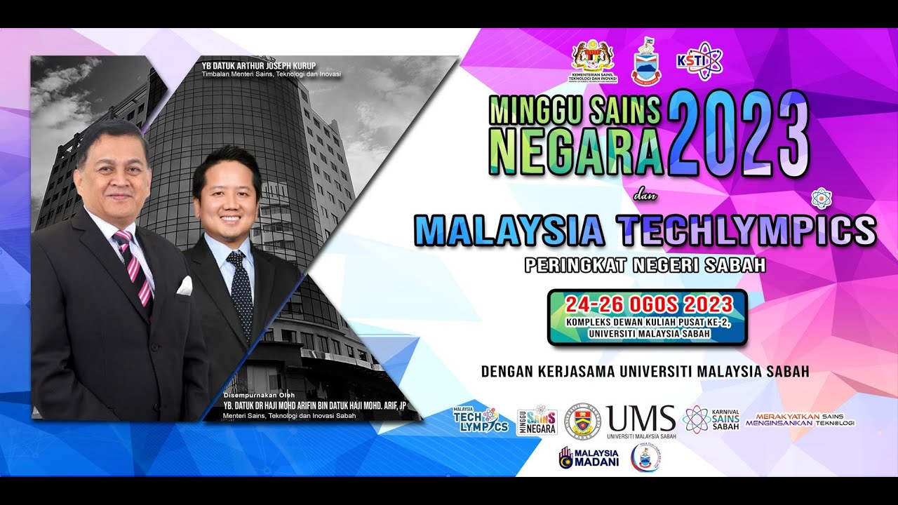 MINGGU SAINS NEGARA 2023 DAN MALAYSIA TECHLYMPICS PERINGKAT NEGERI ...