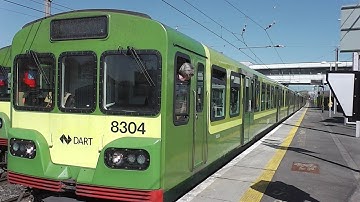 IE 8300 Class Dart Trains 8304 + 8335 - Howth Junction Station, Dublin