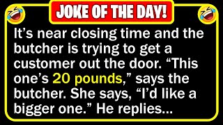 🤣 BEST JOKE OF THE DAY! - A woman walks into a butcher’s shop, just before...  | Funny Clean Jokes