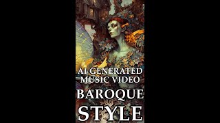 BAROQUE AI generated 3D music video | Stable Diffusion AI #shorts