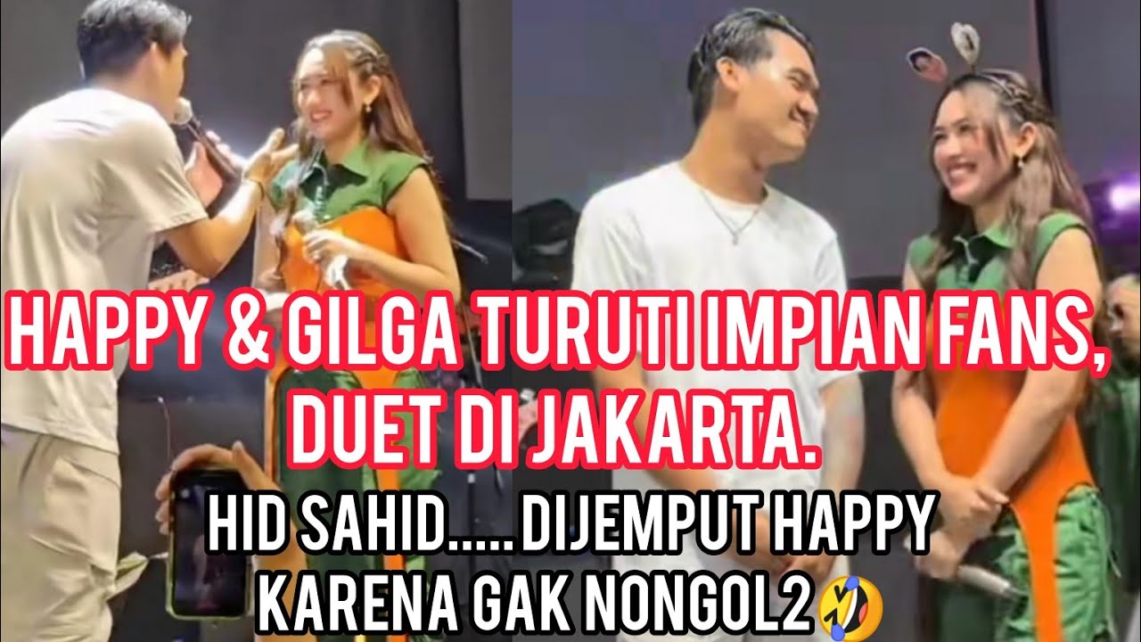 FULL VIDEO GILGA SAHID & HAPPY ASMARA DUET DI BALAI SARBINI,PARA FANS HISTERIS. TAPI BUKAN DUET