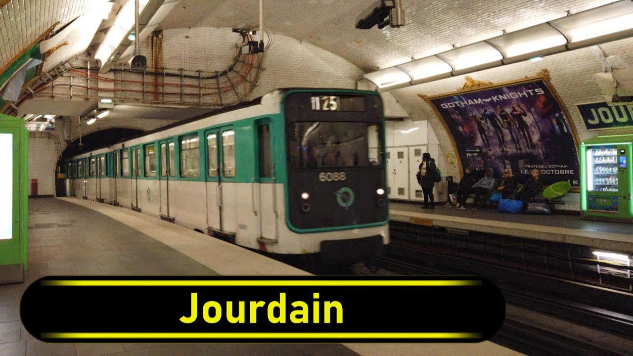 Metro Station Jourdain - Paris 🇫🇷 - Walkthrough 🚶