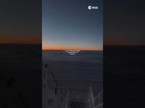 Looking up during the Antarctic polar night 🌌