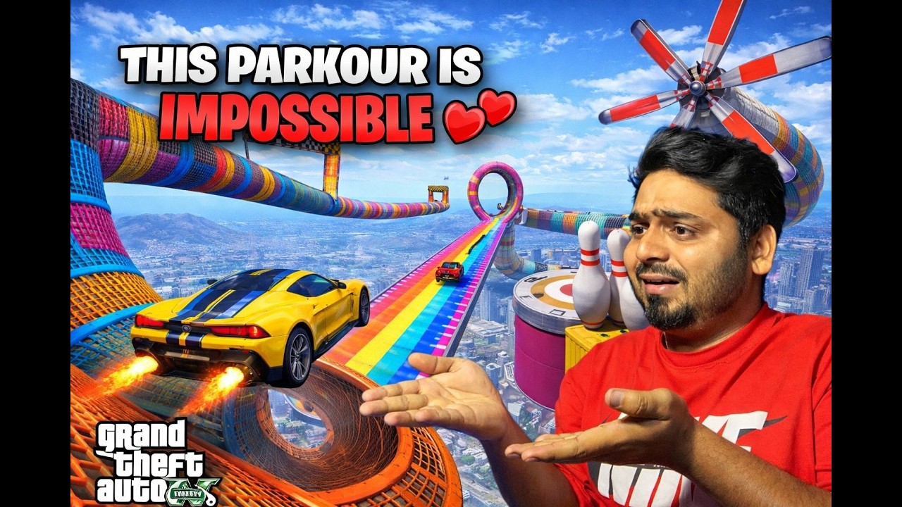 🔴IMPOSIBLE PARKOUR IN  GTA 5  #princeplayzz #gta5online