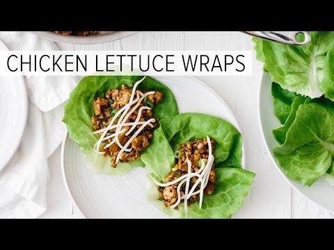 CHICKEN LETTUCE WRAPS  gluten-free  paleo