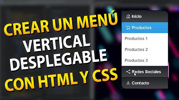 Crear un menú vertical acordeón con HTML y CSS